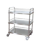 High Durability Custom Metal Products , Stainless Steel Hospital Medical Trolley