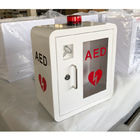 구부려진 구석과 튼튼한 강철 AED 세동 제거기 내각 실내 사용