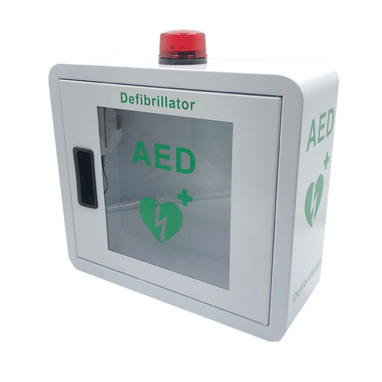 Wall Mounted Defibrillator Cabinet , Customizable Metal AED Mounting Box