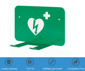 긴급을 위한 녹색 앤티 러스트 AED 세동제거기 벽걸이용 브라켓 CE
