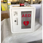 구부려진 구석과 튼튼한 강철 AED 세동 제거기 내각 실내 사용